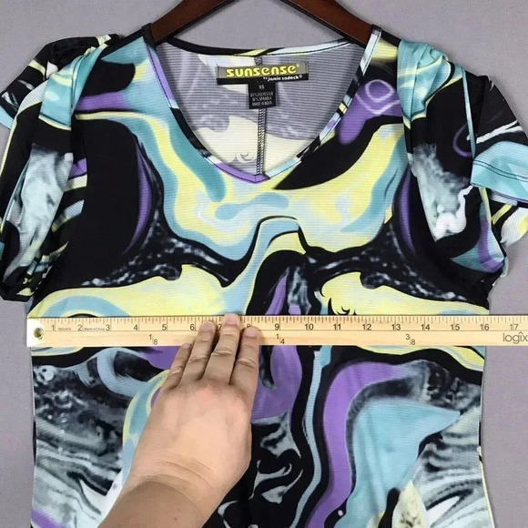JAMIE SADOCK Sunsense Dress Size XS Golf Long Sleeve Sun UPF 50+ Artsy Athletic - Picture 8 of 13